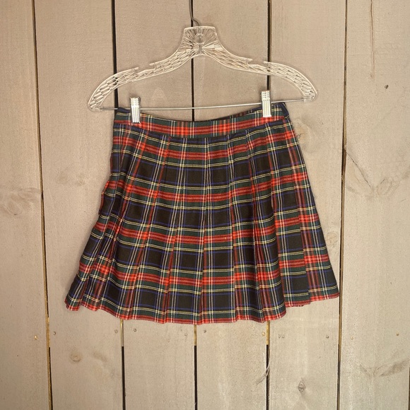 Urban Outfitters Plaid Pleated Skirt US Womens XS - Picture 2 of 4